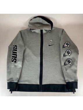Phoenix Suns NBA Gray Nike Authentic Full Zip Hooded Shooting Jacket Mens 2XLT